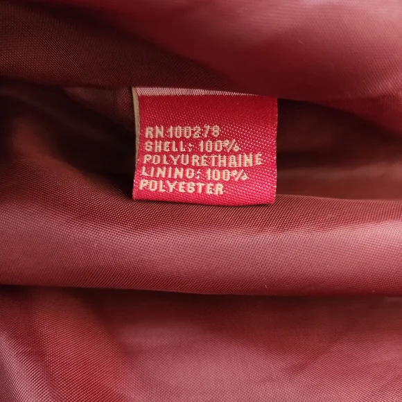 Vintage Wine Red Womens Medium Trench Coat ( No Belt ) - Picture 7 of 8